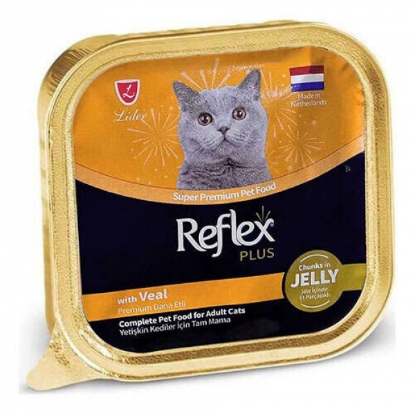 Reflex Plus Jöleli Dana Etli 85 gr Kedi Maması