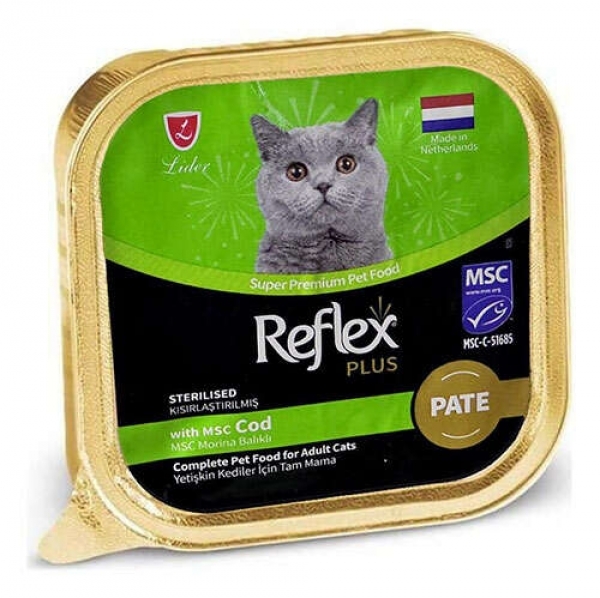 Reflex Plus Pate Morina Balıklı Kısırlaştırılmış 85 gr Kedi Maması