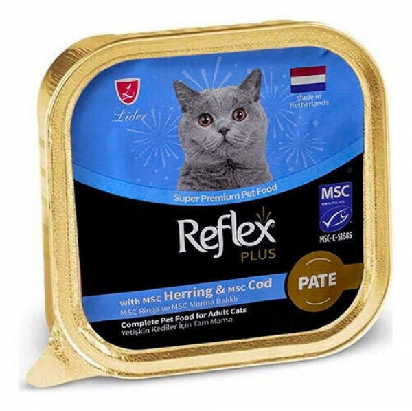 Reflex Plus Pate Ringa Ve Morina Balıklı 85 gr Kedi Maması