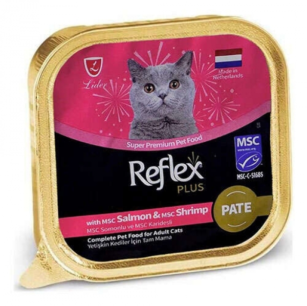 Reflex Plus Pate Somonlu Karidesli 85 gr Kedi Maması