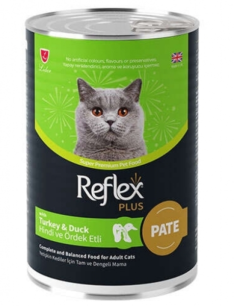 Reflex Plus Pate Hindi ve Ördek Etli 400 gr Kedi Maması