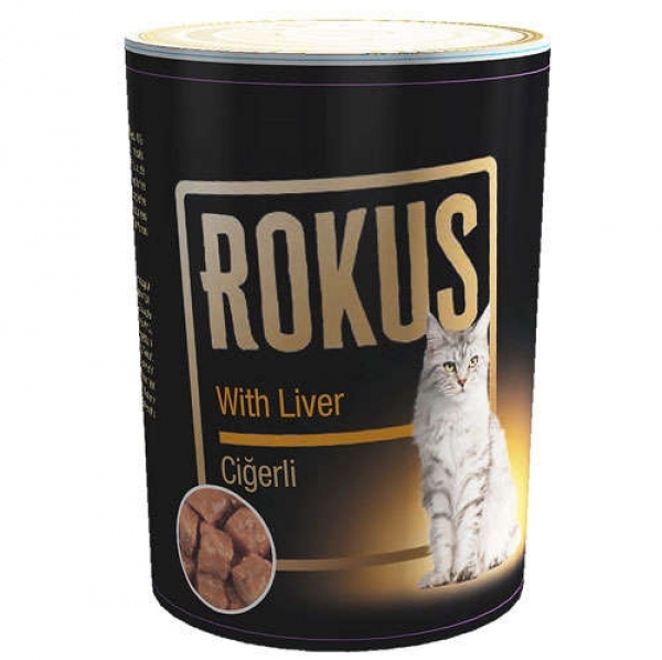 Rokus Adult Cat Ciğerli 410 gr Kedi Maması