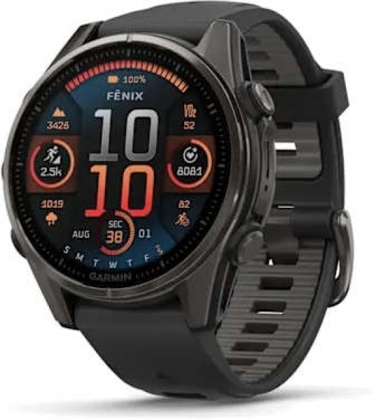 Garmin Fenix 8 43mm Sapphire Titanium Aktivite Saati