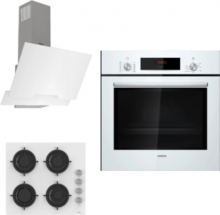 Siemens & Ferre Beyaz Ankastre Set CS206 + HB012FBW1T + D064