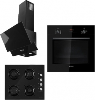 Siemens & Femaş New Black City Ankastre Set S 3140 + HB012FBB1T + FD 101