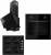 Siemens & Femaş New Black City Ankastre Set S 3140 + HB012FBB1T + FD 101