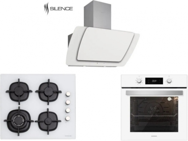 Silverline Beyaz Ankastre Set CS5429W01 + BO6504W01 + 3373 Misto