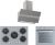 Silverline Gri Ankastre Set CS5365S01 + BO6503S01 + 3472 BOLD