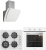 Silverline Beyaz Ankastre Set CS5629W01 + BO6503W01 + 3373 Misto