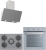 Silverline Gri Ankastre Set CS5622S01 + BO6503S01 + 3457 Soho