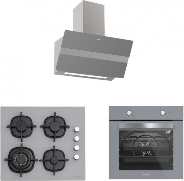 Silverline Gri Ankastre Set CS5429S01 + BO65E1S01 + 3472 BOLD