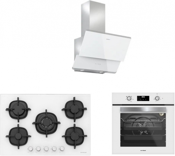 Silverline Beyaz Ankastre Set CS5364W01 + BO6502W02 + 3490 Oslo 60