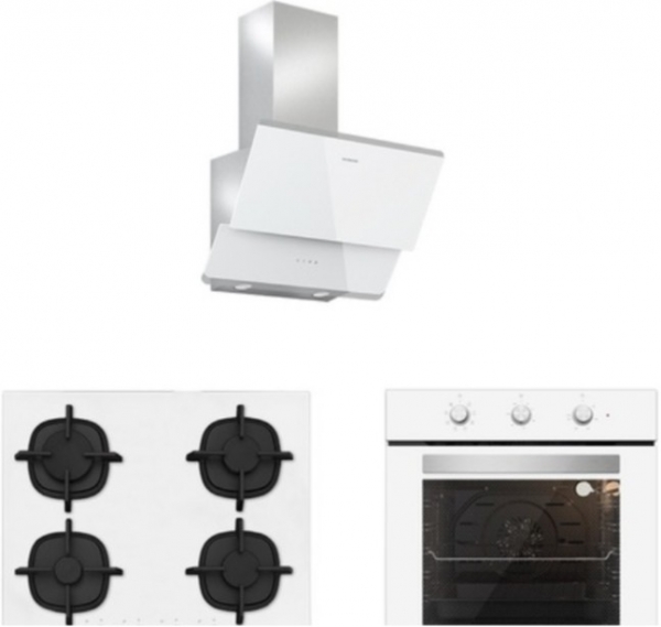 Silverline Beyaz Ankastre Set CS5427W01 + BO6503W01 + 3490 Oslo 60