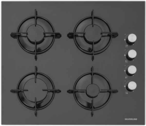 Silverline Siyah Ankastre Set CS5349B01 + BO6501B01 + 2240 Conic