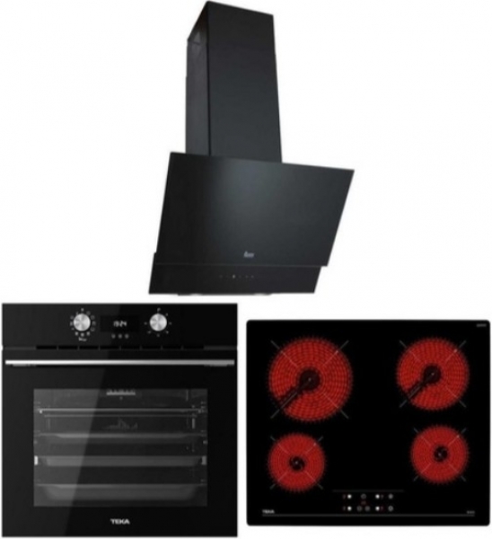 Teka Siyah Ankastre Set TB 6415 + HLB 8416 BK + TVT 60.1