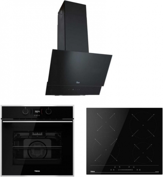 Teka Siyah Ankastre Set IBC 64100 SSS BK + HLB 840 SS + TVT 60.1