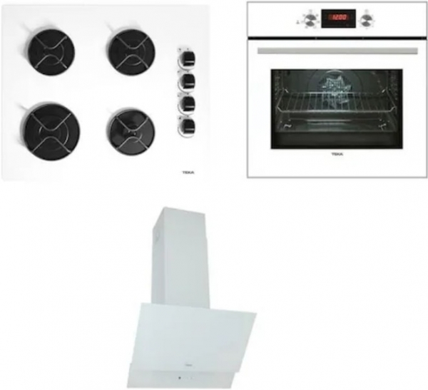 Teka Chef 6 Beyaz Ankastre Set GBE 64002 KBC WH + HAK 625 WH + ATV 60