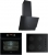 Teka Chef 5 Premium Siyah Ankastre Set GBE 64002 KBC BK + HAK 627 BK + ATV 60