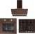 Ukinox Modern Kahverengi Ankastre Set Hera 60 + Cheff + Fairy