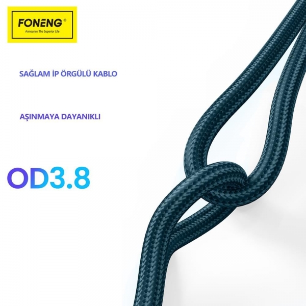 Foneng X87 60W Şarj Kablosu
