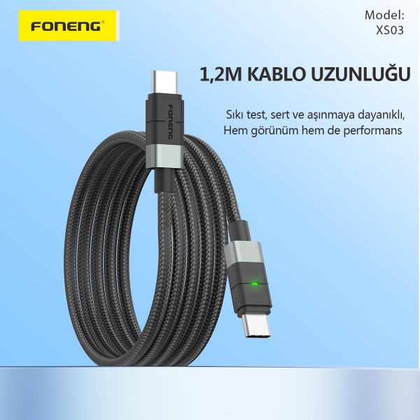 Foneng XS03 60W Şarj Kablosu