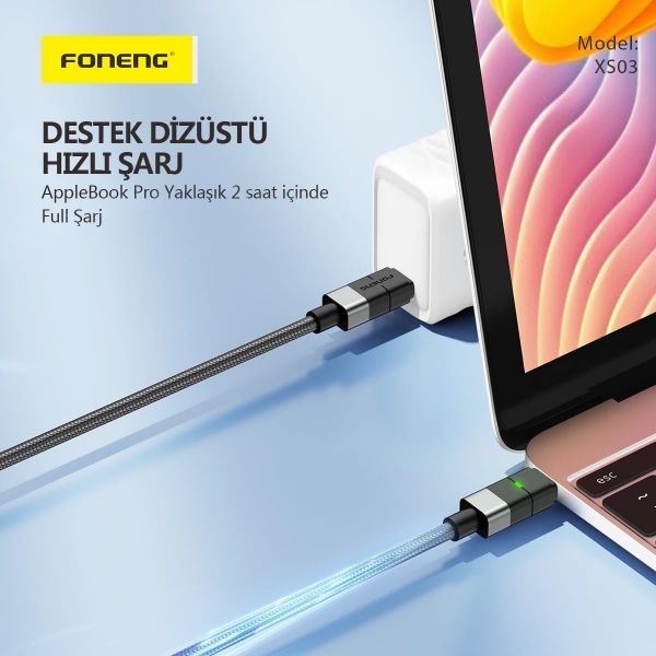 Foneng XS03 60W Şarj Kablosu