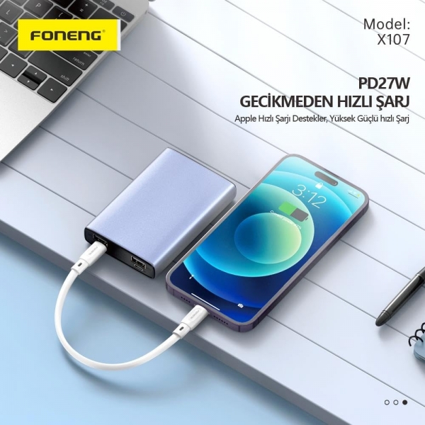 Foneng X107 27W Şarj Kablosu