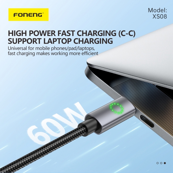 Foneng XS08 60W Şarj Kablosu