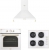 Vestel Beyaz Rustik Ankastre Set AO-6104 YRB + AF-7688 RB + AD-60041 RB