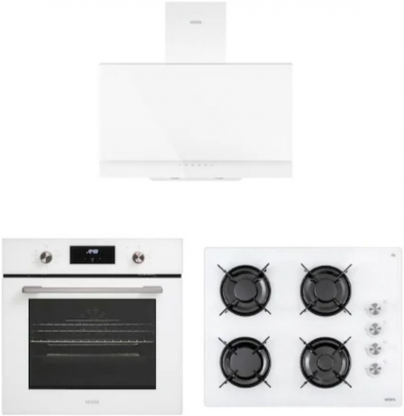 Vestel Beyaz Ankastre Set AO-65104 B + AF-7684 YB + AD-63330 B