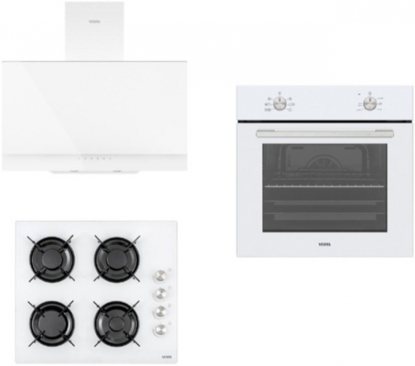 Vestel White Line Set 77 Ankastre Set AO-6104 YB + AF-4661 YB + AD-63330 B
