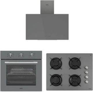 Vestel Gri Ankastre Set AO-65104 G + AF-6682 YG + AD-63340 G