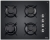 Vestel Siyah Ankastre Set AO-65104 S + AF-6682 YS + AD-63340 S