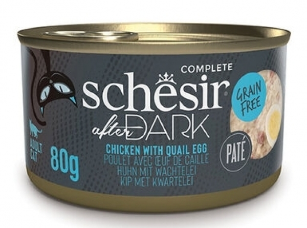 Schesir After Dark Pate Tavuk ve Bıldırcın Yumurtalı 80 GR Kedi Maması