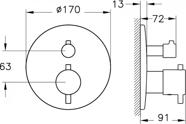 Artema Root Round A4334836 Duş Bataryası