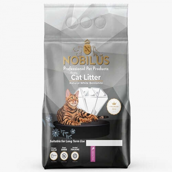 Nobilus Bebek Pudralı İnce Taneli Topaklanan 10 lt Kedi Kumu