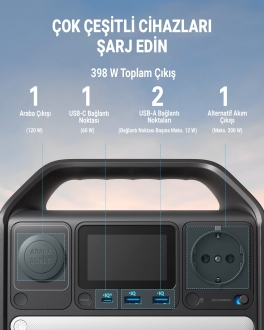 Anker Solix 521 PowerHouse 200W Taşınabilir Güç İstasyonu