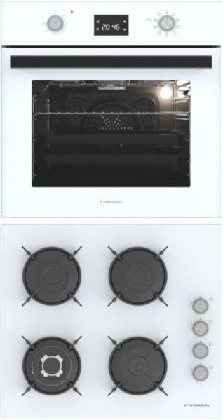 Termikel Beyaz Ankastre Set BH P6194C W + BO O6555C W +