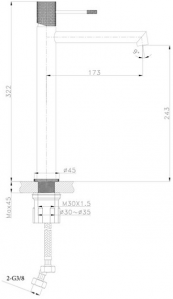 Fontana FM-2221 Lavabo Bataryası