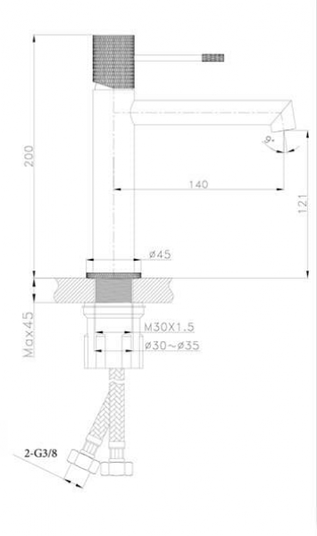 Fontana FM-2119 Lavabo Bataryası