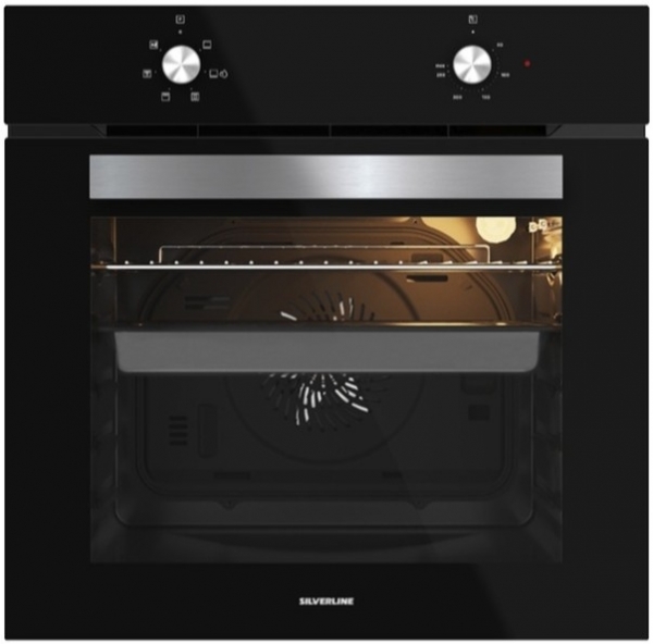 Silverline Siyah Ankastre Set CS5335B02 + BO6502B02 + 3481