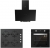Silverline Siyah Ankastre Set CS5335B02 + BO6502B02 + 3481