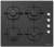Silverline Siyah Ankastre Set CS5335B02 + BO6502B02 + 3481