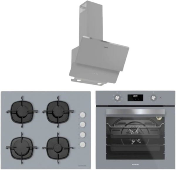 Silverline Ankastre Set CS5335S02 + BO6502S02 + 3490 Oslo