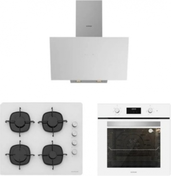 Silverline Ankastre Set CS5335W01 + BO6502W02 + 3481