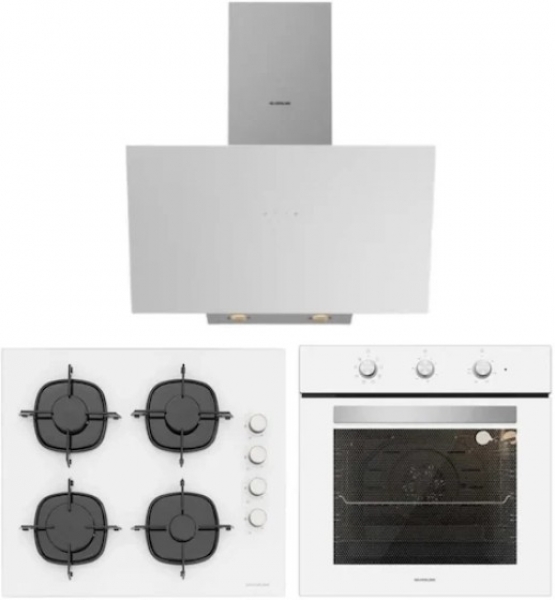Silverline Beyaz Ankastre Set CS5335W02 + BO6503W01 + 3481