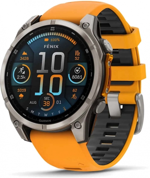 Garmin Fenix 8 47mm Sapphire Aktivite Saati