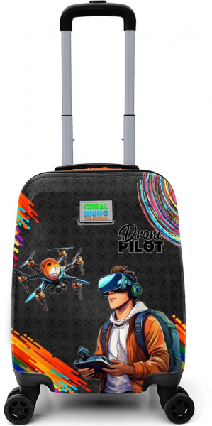 Coral High 16796 Drone Pilot Desenli Çocuk Valizi