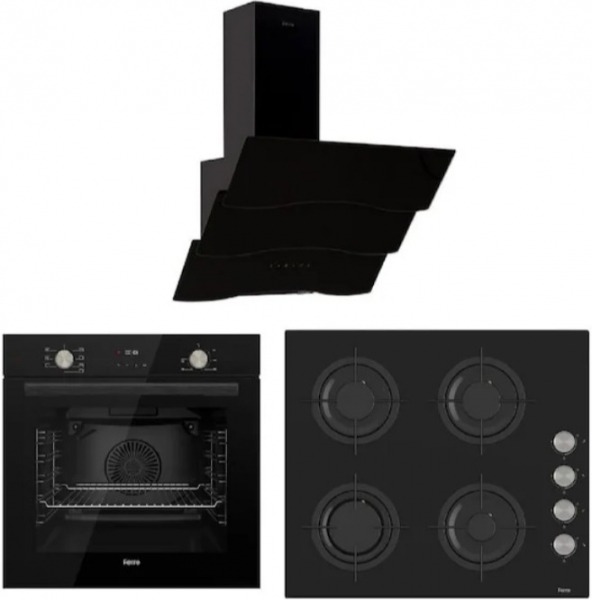 Ferre Flowart Serisi Mega Ankastre Set CS205 + QMS63CS + D023