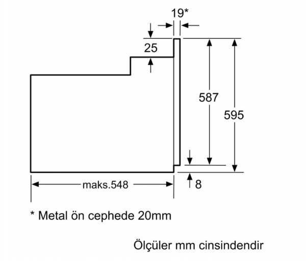 Profilo FRCA123I Ankastre Fırın